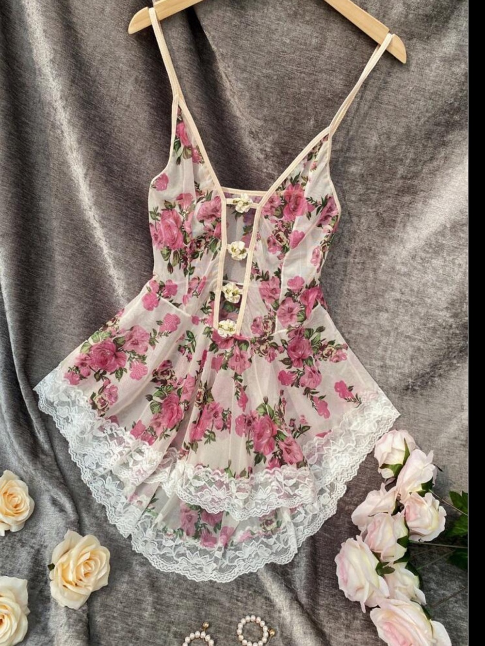 Lingerie floral babydoll